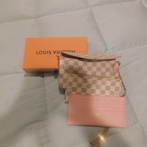Louis Vuitton Félicie Pochette Damier Azur Canvas